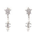 Chanel Earrings CC Logo Star Swing