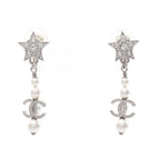 Chanel Earrings CC Logo Star Swing