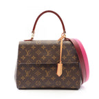 Louis Vuitton Handbag Cluny BB Monogram Rose 2-Way Fuchsia Leather