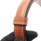 Celine Shoulder Bag Triomphe Mini Besace Brown Black Leather — view 4