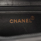 Chanel Handbag CC Logo Antique Gold Black Leather Chain Hand — view 4