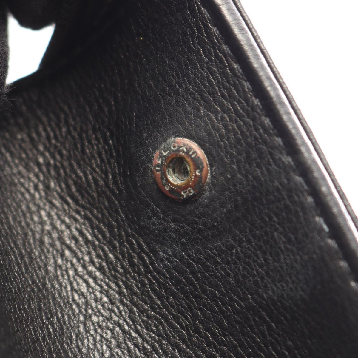 Chanel Handbag CC Logo Antique Gold Black Leather Chain Hand — view 7