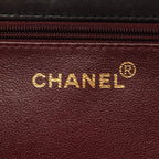 Chanel Shoulder Bag Quilted Single Flap Push Lock Black Lambskin Chain — view 4