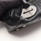 Chanel Handbag Choco Bar Button Motif Black Caviar Leather Mini — view 6