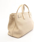 Dior Tote Bag Normandy Medium 2-Way Light Beige Leather — view 2