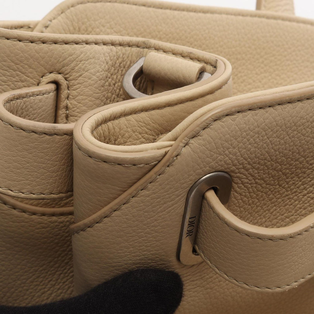 Dior Tote Bag Normandy Medium 2-Way Light Beige Leather — view 8