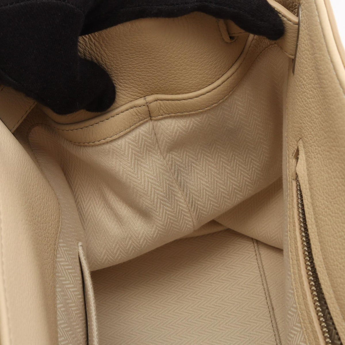 Dior Tote Bag Normandy Medium 2-Way Light Beige Leather — view 5