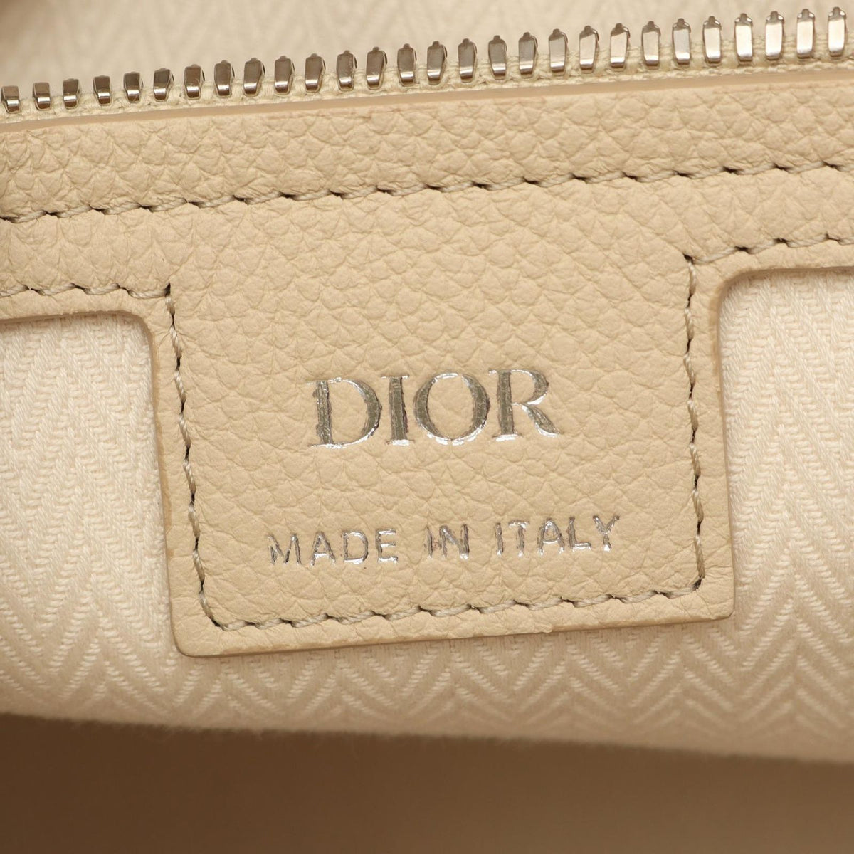 Dior Tote Bag Normandy Medium 2-Way Light Beige Leather — view 4