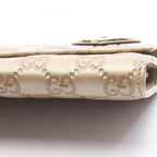 Gucci Bifold Wallet Lovely Guccissima Champagne Gold Leather Heart Zip — view 5