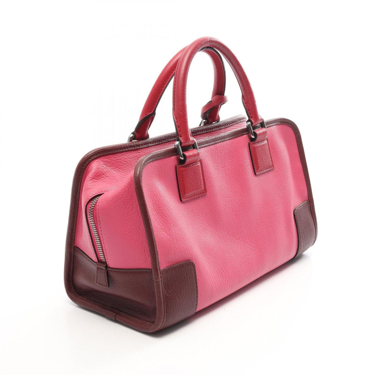Loewe Handbag Amazona 28 Pink Brown Rose Leather — view 2