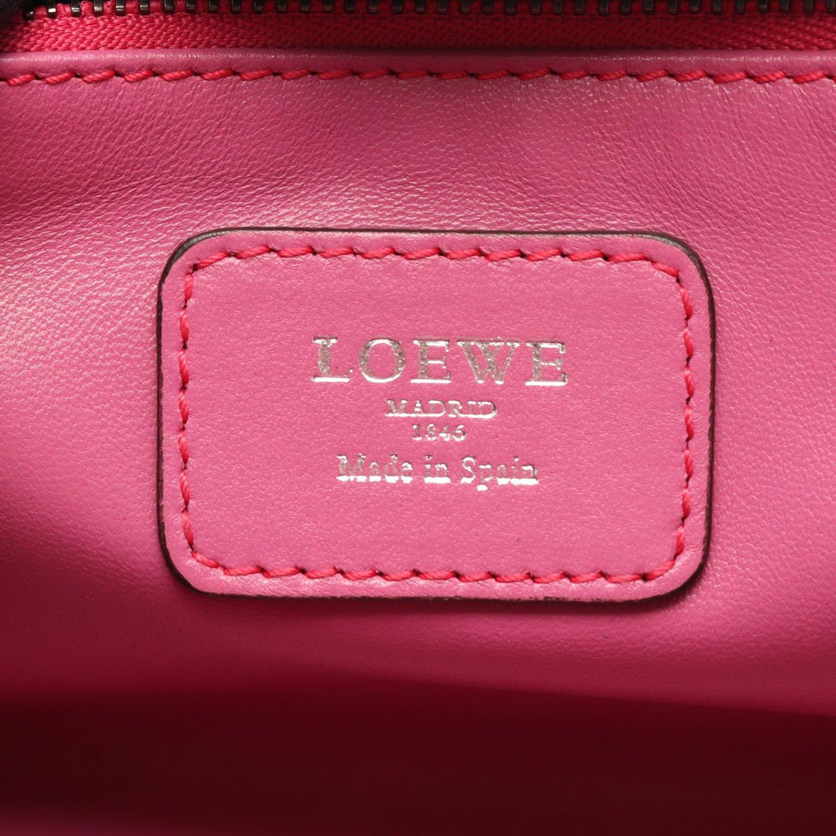 Loewe Handbag Amazona 28 Pink Brown Rose Leather — view 4