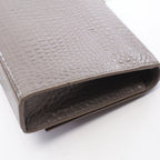 Saint Laurent Paris Shoulder Bag Kate Monogram Croco Embossed Gray Leather — view 8