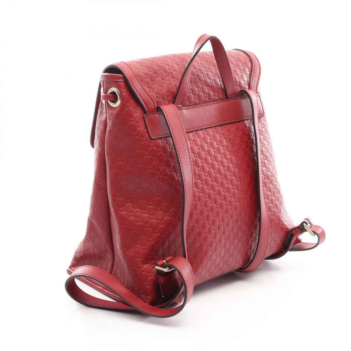 Gucci Backpack Micro Guccissima Red Leather — view 2