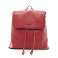 Gucci Backpack Micro Guccissima Red Leather