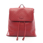 Gucci Backpack Micro Guccissima Red Leather