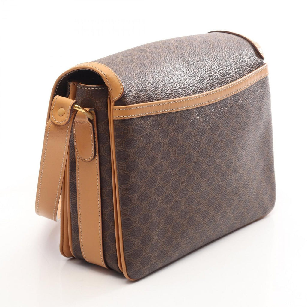 Celine Shoulder Bag Macadam Brown Camel Leather — view 2