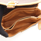 Celine Shoulder Bag Macadam Brown Camel Leather — view 3