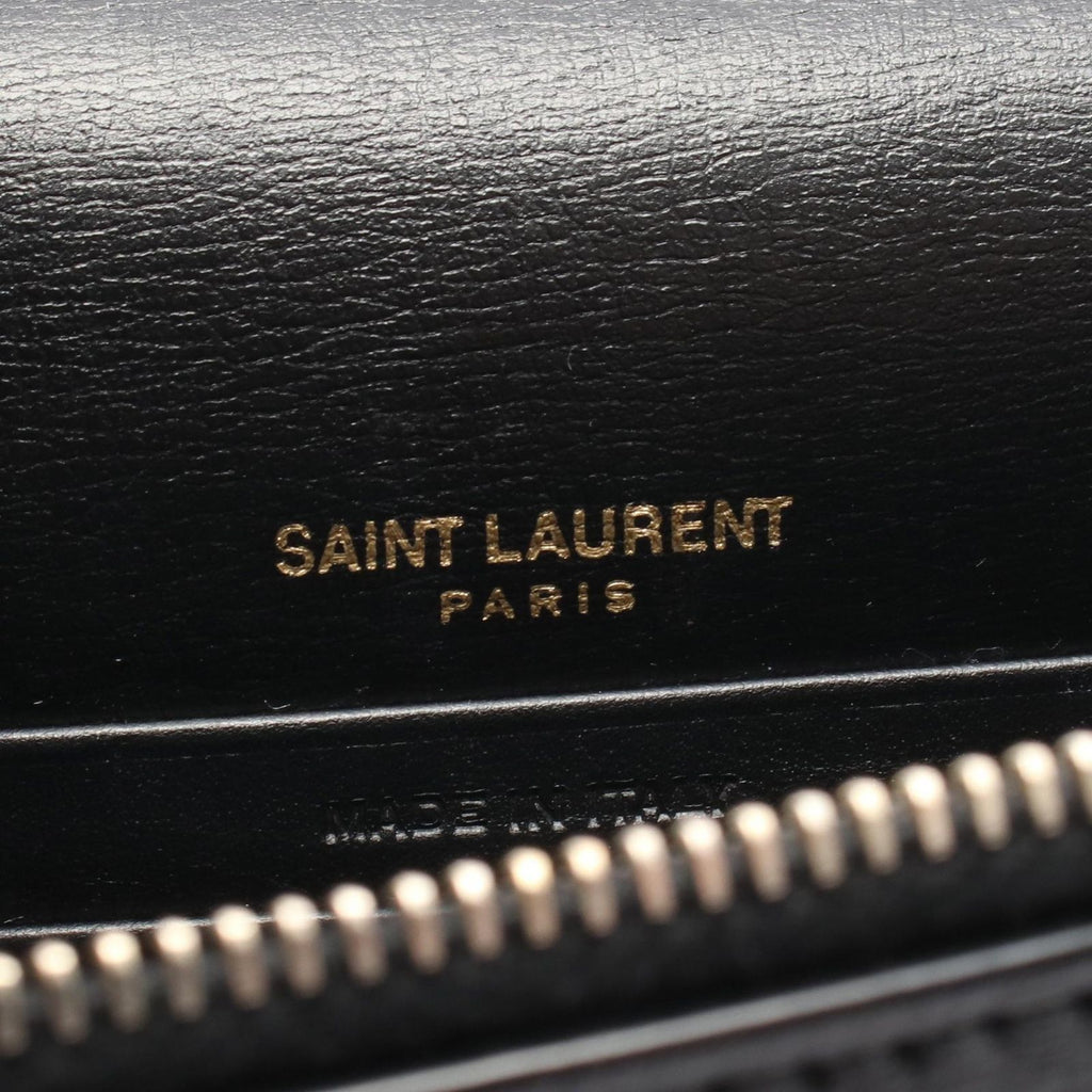 Saint Laurent Paris Shoulder Bag Sunset Black Leather Chain Wallet — view 4