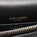 Saint Laurent Paris Shoulder Bag Sunset Black Leather Chain Wallet — view 4
