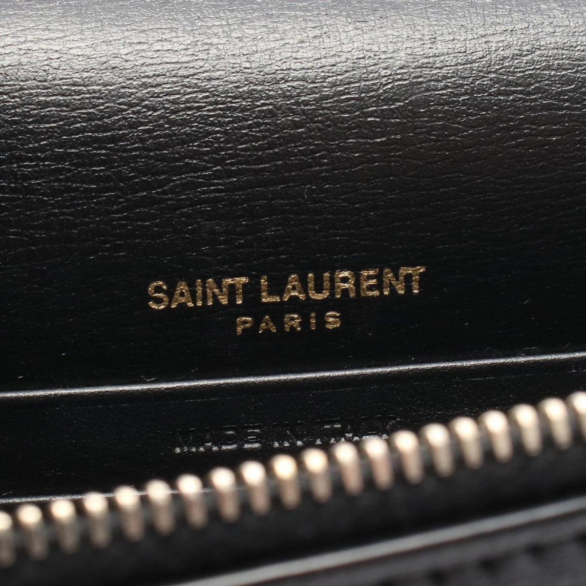 Saint Laurent Paris Shoulder Bag Sunset Black Leather Chain Wallet — view 4