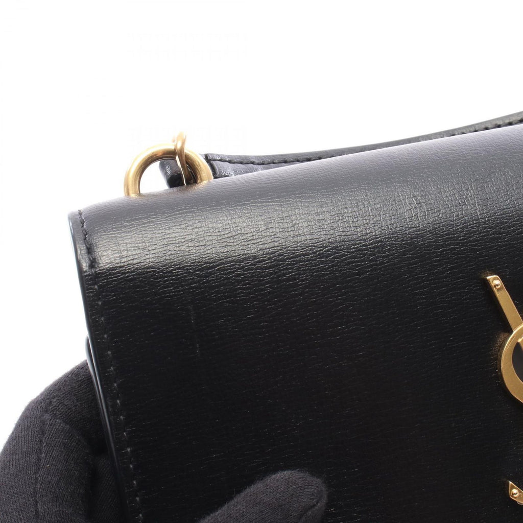 Saint Laurent Paris Shoulder Bag Sunset Black Leather Chain Wallet — view 6