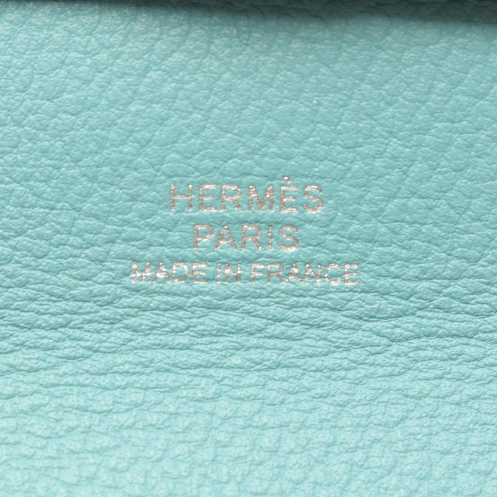 Hermes Coin Purse Bastia Verso Malachite Blue Atole — view 4