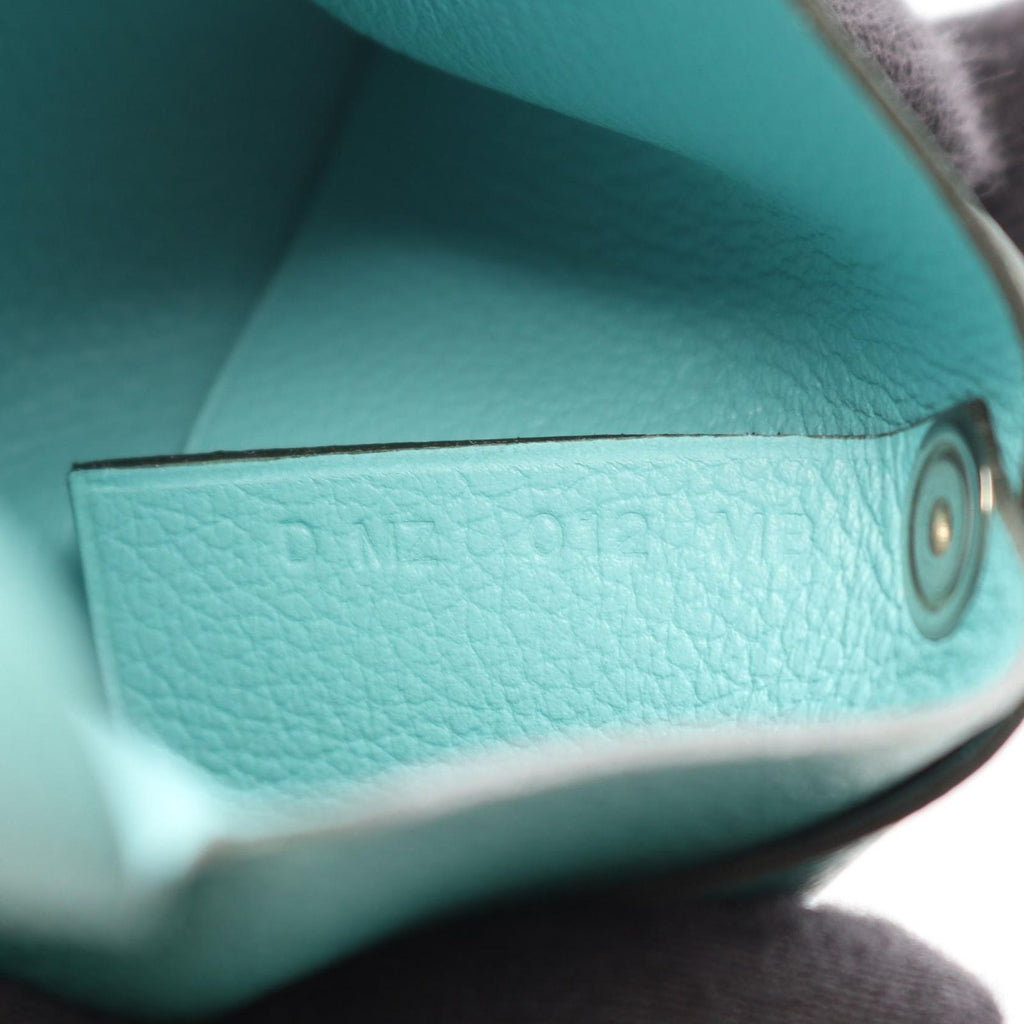 Hermes Coin Purse Bastia Verso Malachite Blue Atole — view 5