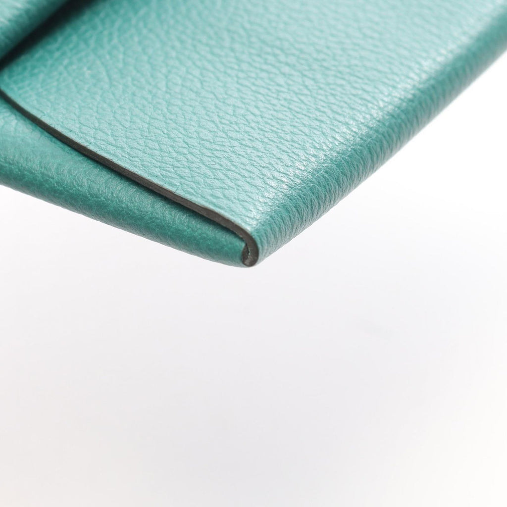 Hermes Coin Purse Bastia Verso Malachite Blue Atole — view 7