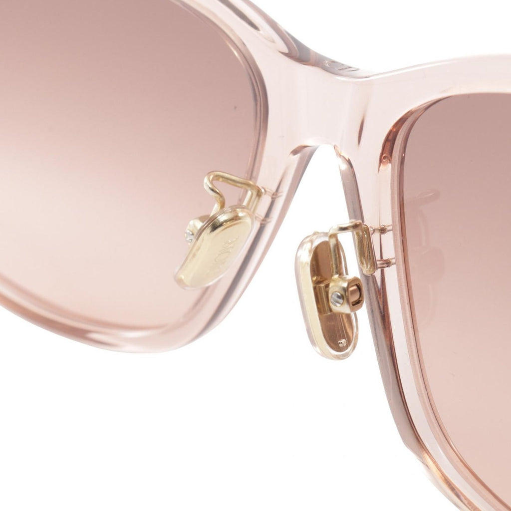 Dior Sunglasses Petit CD Clear Pink Brown Eyewear — view 6