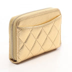 Chanel Coin Purse Quilted Gold Caviar Leather — view 2