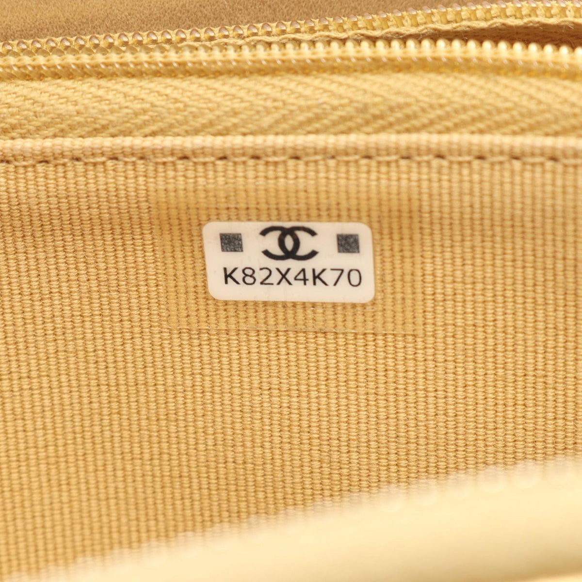 Chanel Coin Purse Quilted Gold Caviar Leather — view 5