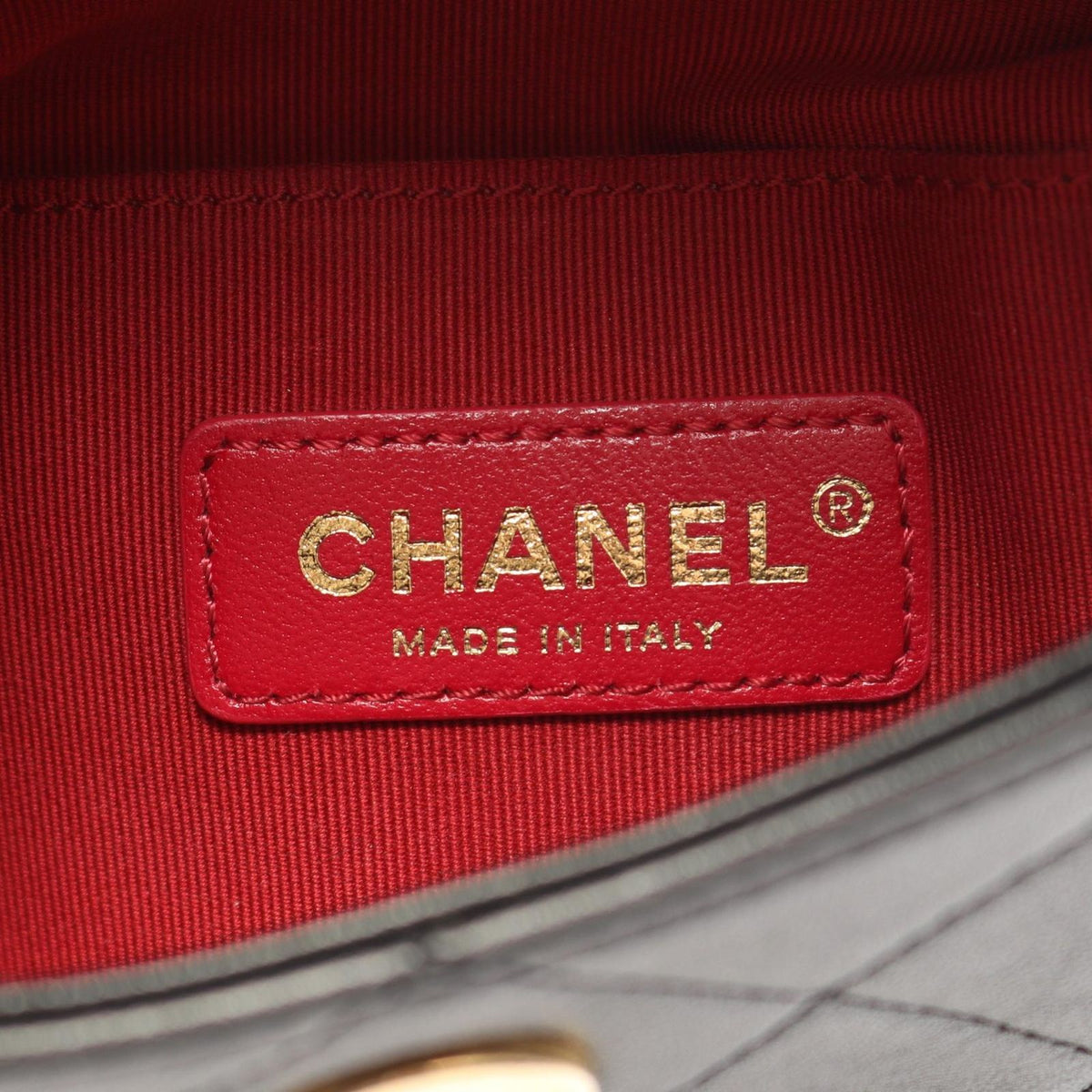 Chanel Shoulder Bag Quilted Faux Pearl Black Lambskin — view 4