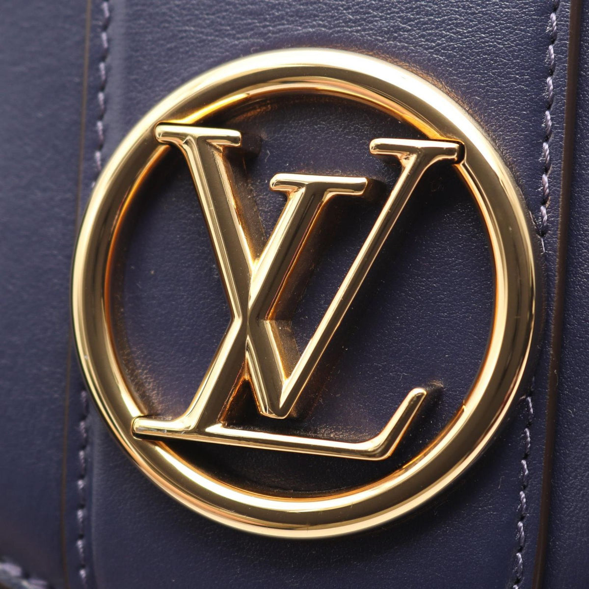 Louis Vuitton Shoulder Bag LV Pont 9 LV Neuf Bleu Nuit Leather — view 8