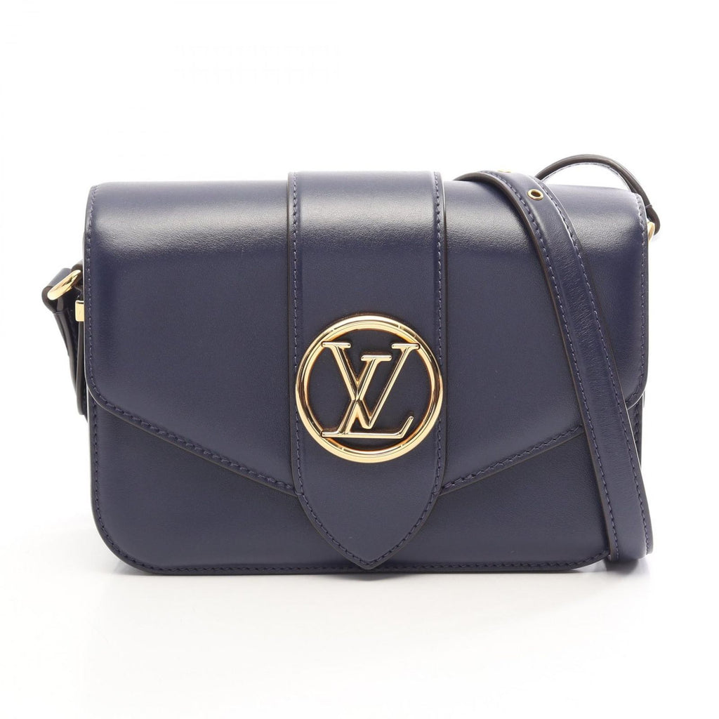 Louis Vuitton Shoulder Bag LV Pont 9 LV Neuf Bleu Nuit Leather
