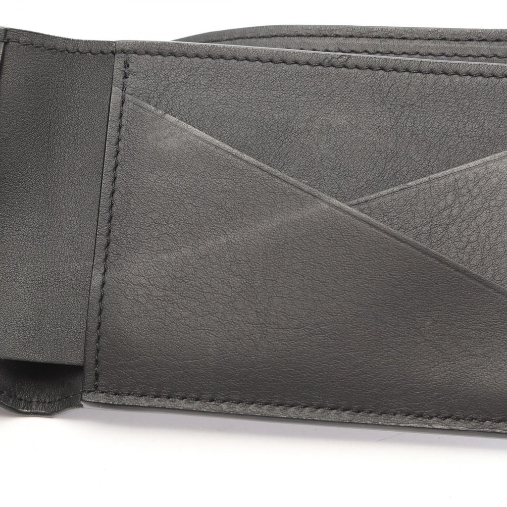 Louis Vuitton Bifold Wallet Portefeuille Multiple LV Aerogram Noir Leather — view 5