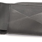 Louis Vuitton Bifold Wallet Portefeuille Multiple LV Aerogram Noir Leather — view 5