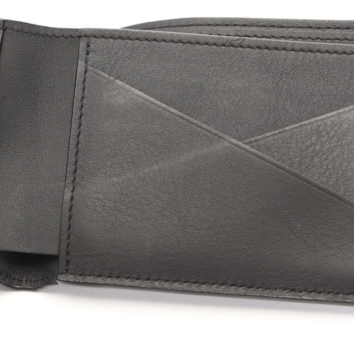 Louis Vuitton Bifold Wallet Portefeuille Multiple LV Aerogram Noir Leather — view 5