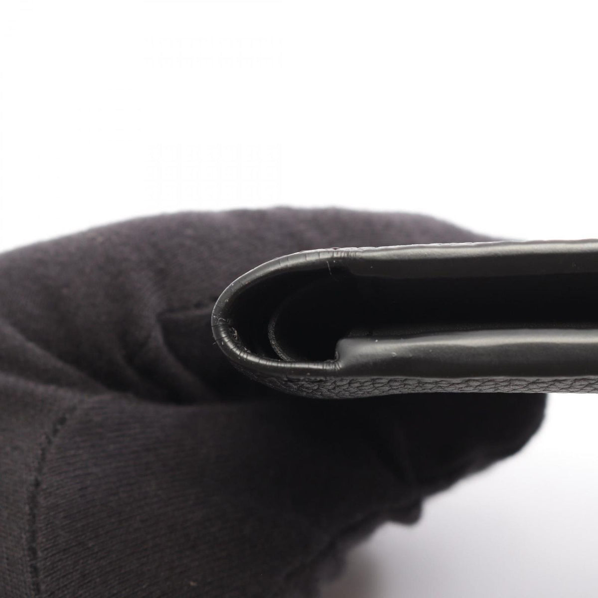 Louis Vuitton Bifold Wallet Portefeuille Multiple LV Aerogram Noir Leather — view 6