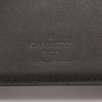 Louis Vuitton Bifold Wallet Portefeuille Multiple LV Aerogram Noir Leather — view 4