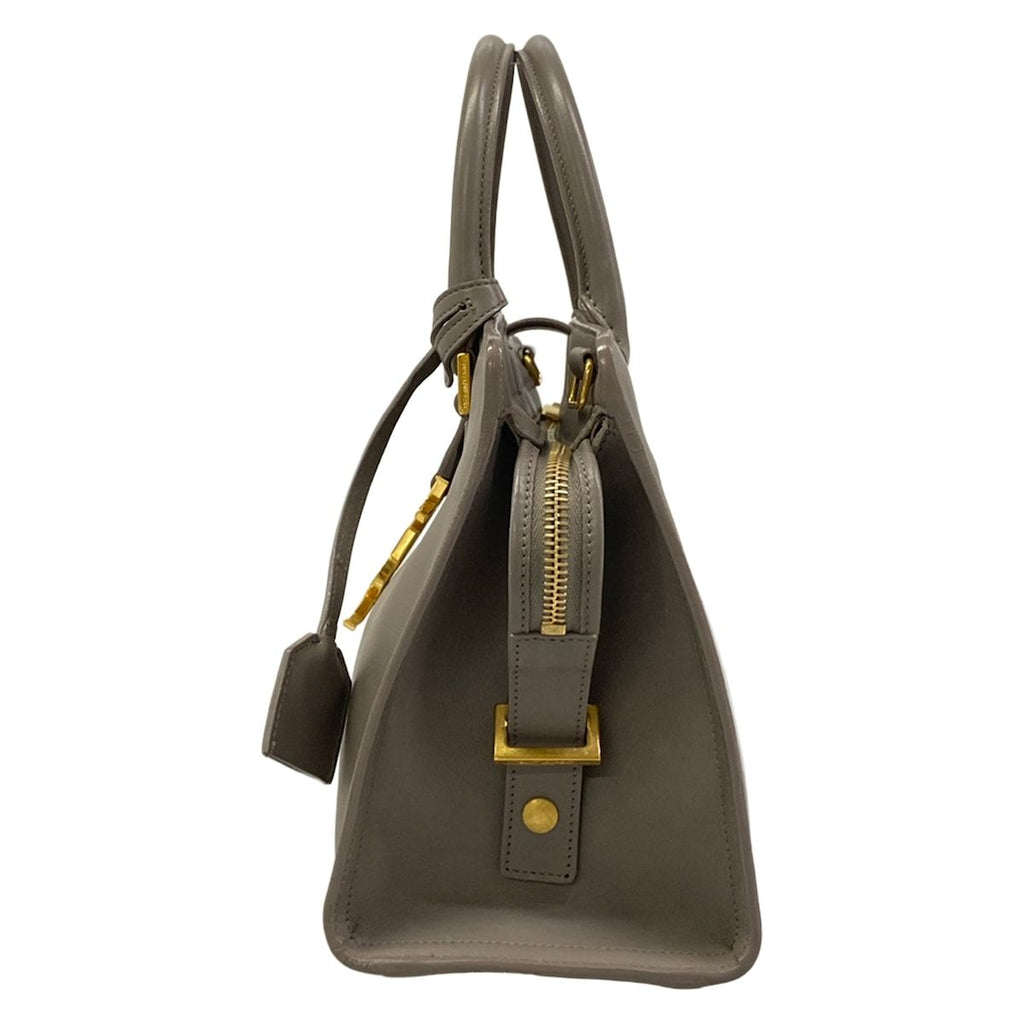 Saint Laurent Paris Handbag Baby Cabas Gray Leather — view 4