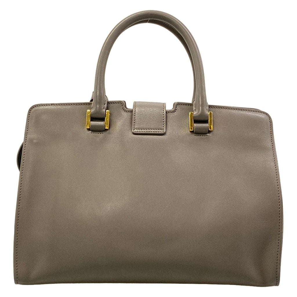 Saint Laurent Paris Handbag Baby Cabas Gray Leather — view 3