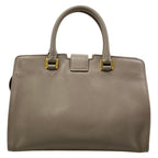 Saint Laurent Paris Handbag Baby Cabas Gray Leather — view 3