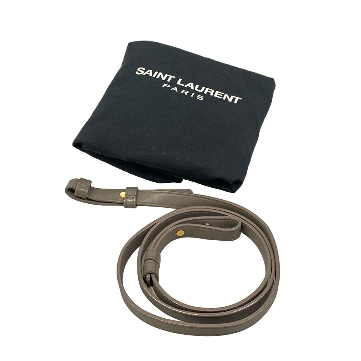 Saint Laurent Paris Handbag Baby Cabas Gray Leather — view 8