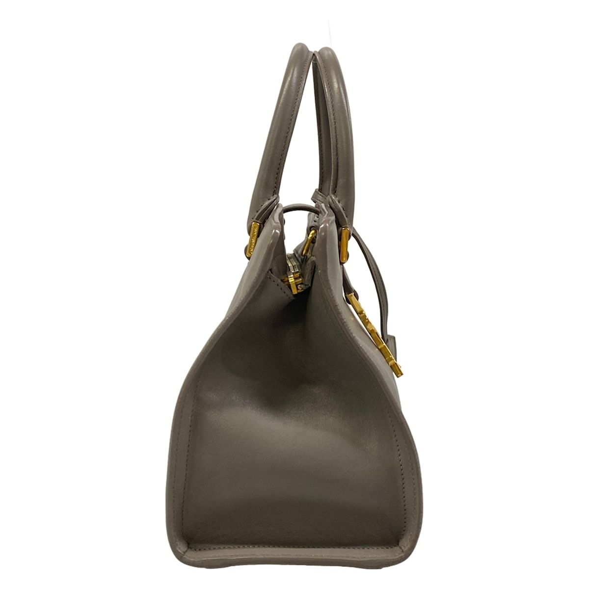 Saint Laurent Paris Handbag Baby Cabas Gray Leather — view 2
