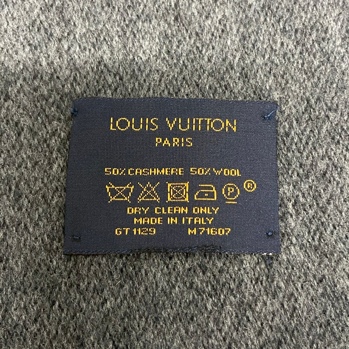 Louis Vuitton Scarf Echarpe Monogram Gradient Noir Wool Cashmere — view 2