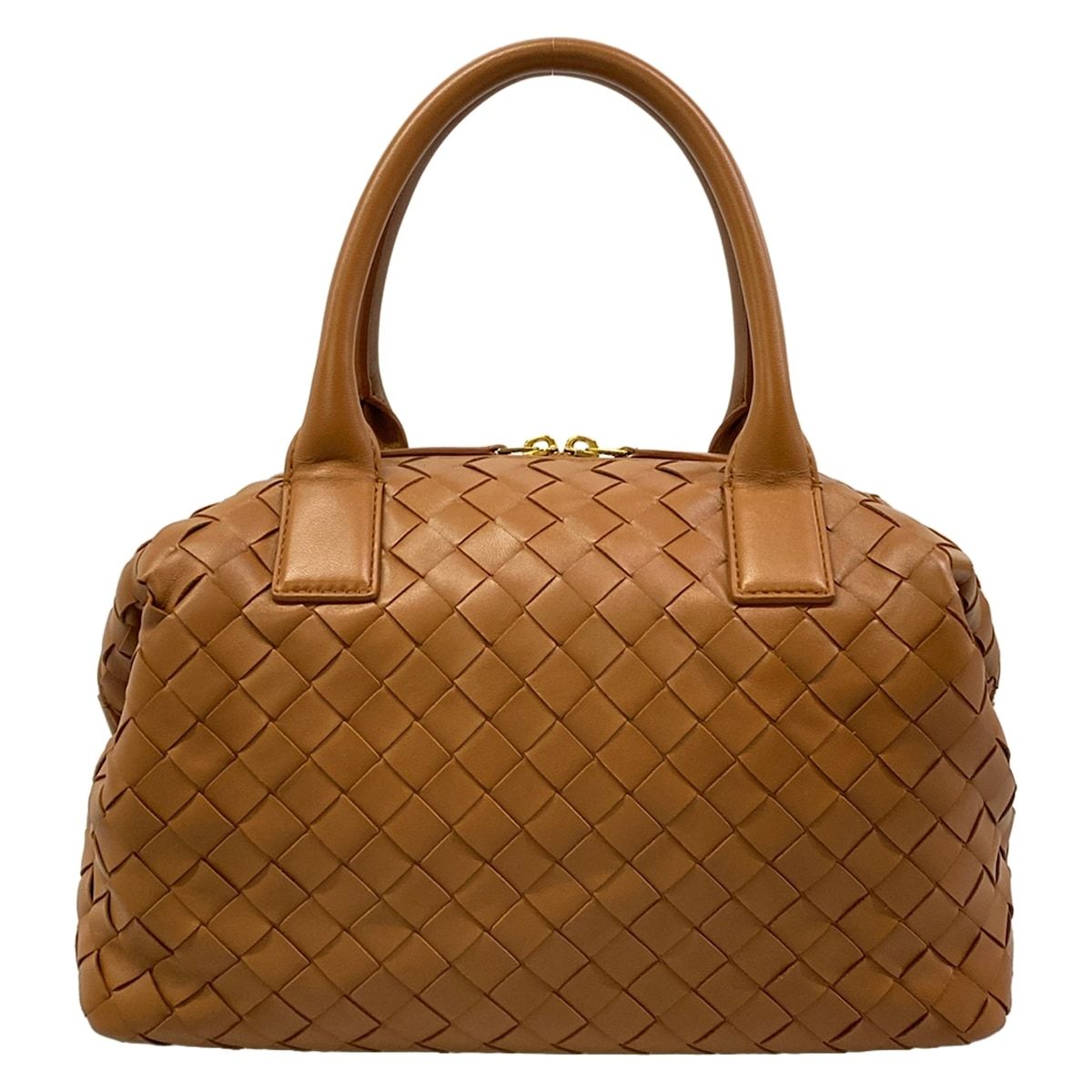 Bottega Veneta Medium Bauletto Bowling Bag Intrecciato Brown Leather — view 3