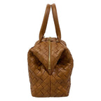Bottega Veneta Medium Bauletto Bowling Bag Intrecciato Brown Leather — view 2
