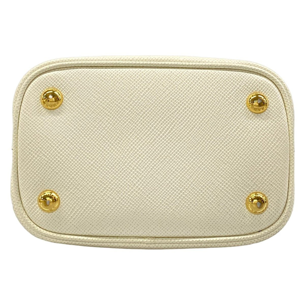 Prada Handbag Panier Small White Leather — view 5
