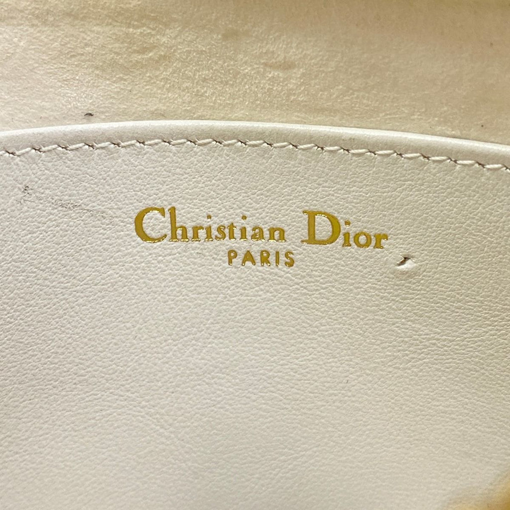 Dior Shoulder Bag Vibe White Navy Leather — view 8