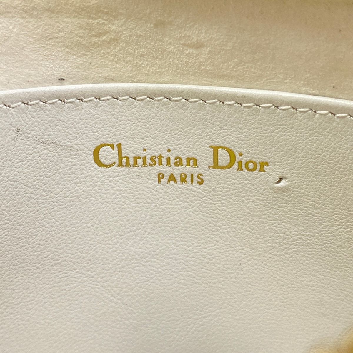 Dior Shoulder Bag Vibe White Navy Leather — view 8